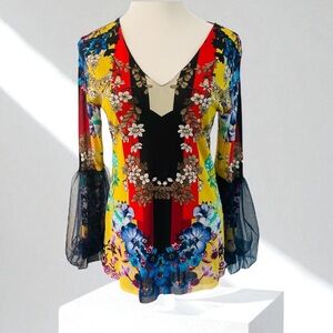 New! PETIT POIS by VIVIANA G TOP Size XL